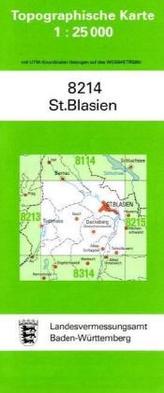 Topographische Karte Baden-Württemberg St. Blasien