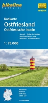 Bikeline Radkarte Ostfriesland Ostfriesische Inseln
