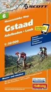 Hallwag Mountainbike Map Gstaad, Adelboden, Lenk