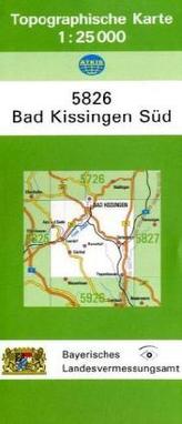 Topographische Karte Bayern Bad Kissingen Süd