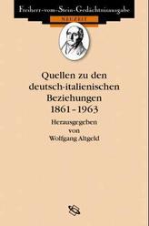 Quellen zu den deutsch-italienischen Beziehungen 1861-1963