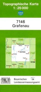 Topographische Karte Bayern Grafenau