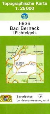 Topographische Karte Bayern Bad Berneck i. Fichtelgeb.