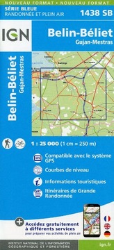 IGN Karte, Serie Bleue Belin-Béliet Gujan-Mestras