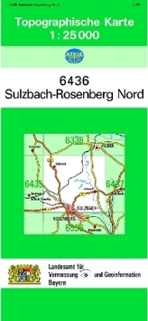 Topographische Karte Bayern Sulzbach-Rosenberg Nord