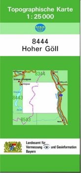 Topographische Karte Bayern Hoher Göll