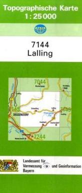 Topographische Karte Bayern Lalling