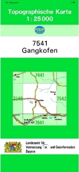 Topographische Karte Bayern Gangkofen
