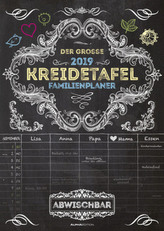 Der große Kreidetafel-Familienplaner 2019