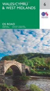 Ordnance Survey Maps Straßenkarte Wales & West Midlands
