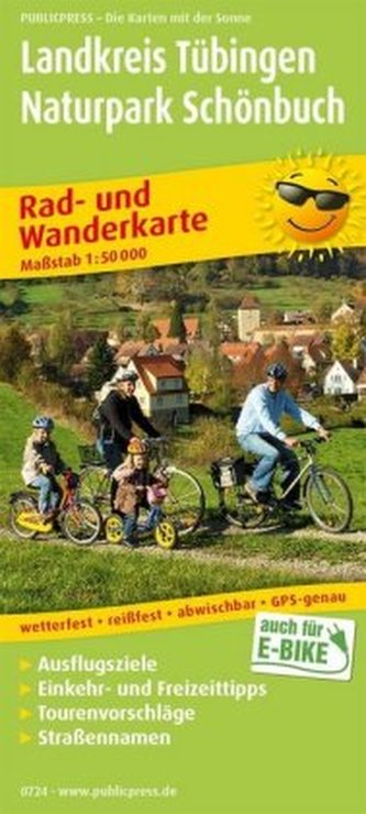 PUBLICPRESS Rad- und Wanderkarte Landkreis Tübingen, Naturpark Schönbuch PUBLICPRESS Rad- und Wanderkarte Landkreis Tübingen, Naturpark Schönbuch