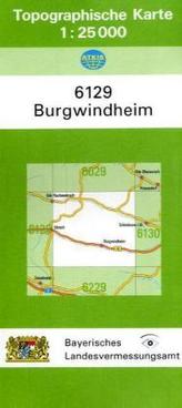Topographische Karte Bayern Burgwindheim