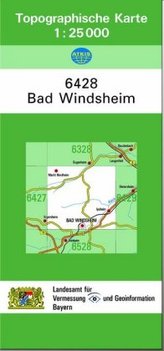 Topographische Karte Bayern Bad Windsheim