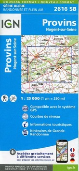 IGN Karte, Serie Bleue Provins