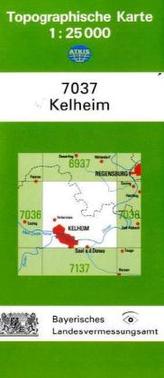 Topographische Karte Bayern Kelheim