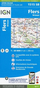 IGN Karte, Serie Bleue Flers Briouze