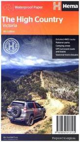 Strassenkarte The High Country Victoria