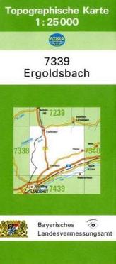 Topographische Karte Bayern Ergoldsbach