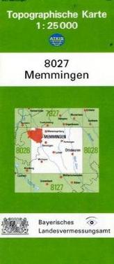 Topographische Karte Bayern Memmingen
