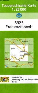 Topographische Karte Bayern Frammersbach