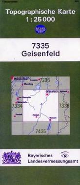 Topographische Karte Bayern Geisenfeld