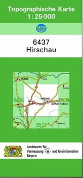 Topographische Karte Bayern Hirschau