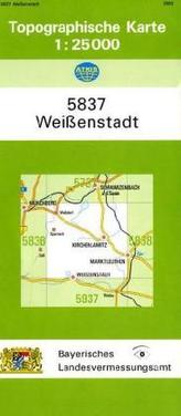 Topographische Karte Bayern Weißenstadt