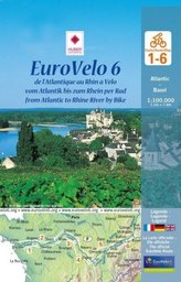 EuroVelo 6 (Atlantic - Basel) 1:100 000