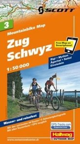 Hallwag Mountainbike Map Zug, Schwyz