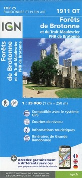 IGN Karte, Carte de randonnée (et plein air) Forêts de Brotonne et du Trait-Maulévrier - PNR des Boucles de la Seine Normande