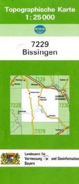 Topographische Karte Bayern Bissingen