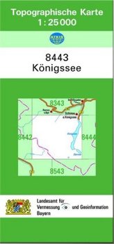 Topographische Karte Bayern Königssee