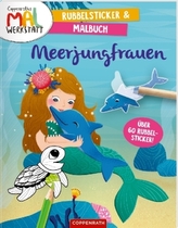 Meerjungfrauen - Rubbelsticker & Malbuch