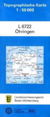 Topographische Karte Baden-Württemberg, Zivilmilitärische Ausgabe - Öhringen