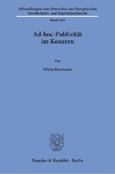 Ad-hoc-Publizität im Konzern.