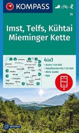 Kompass Karte Imst, Telfs, Kühtai, Mieminger Kette