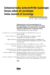 Bildungsexpansion, Familieninteraktion und die offene Gesellschaft. Expansion du système de formation, interactions familiales e