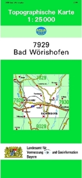 Topographische Karte Bayern Bad Wörishofen