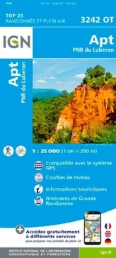 IGN Karte, Carte de randonnée (et plein air) Apt PNR du Luberon