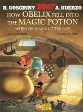 How Obelix fell Into the magic potion when hi was a little boy. Wie Obelix als kleines Kind in den Zaubertrank geplumpst ist, en