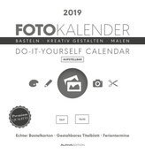 Foto-Bastelkalender 16 x 17 datiert - weiß - aufstellbar 2019