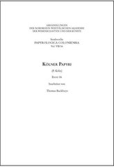 Kölner Papyri (P. Köln). Bd.16