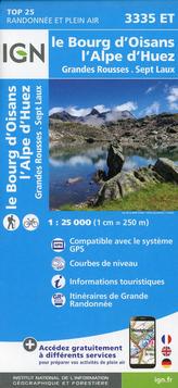 IGN Karte, Carte de randonnée (et plein air) Le Bourg D'Ossain
