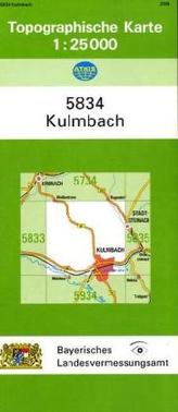 Topographische Karte Bayern Kulmbach