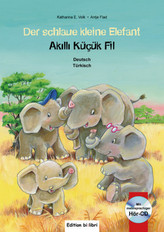 Der schlaue kleine Elefant, Deutsch/Türkisch, m. Audio-CD