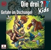 Die drei ??? Kids - Gefahr im Dschungel, 1 Audio-CD