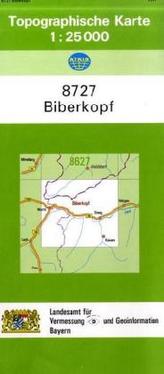Topographische Karte Bayern Biberkopf