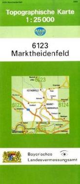 Topographische Karte Bayern Marktheidenfeld