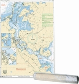 Delius Klasing-Sportbootkarten, Plano Einzelkarte Kubitzer Bodden - Strelasund / Strelasund Süd