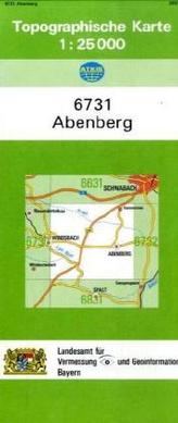 Topographische Karte Bayern Abenberg